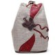 Style Women canvas backpack Drawstring backpack ethnic butterfly