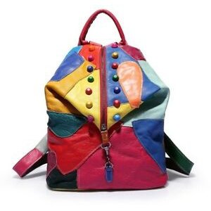 Holiday stitching rivet female backpack backpack