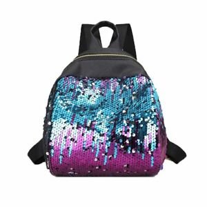 Neutral backpacking backpack shoulder backpack shiny sequins